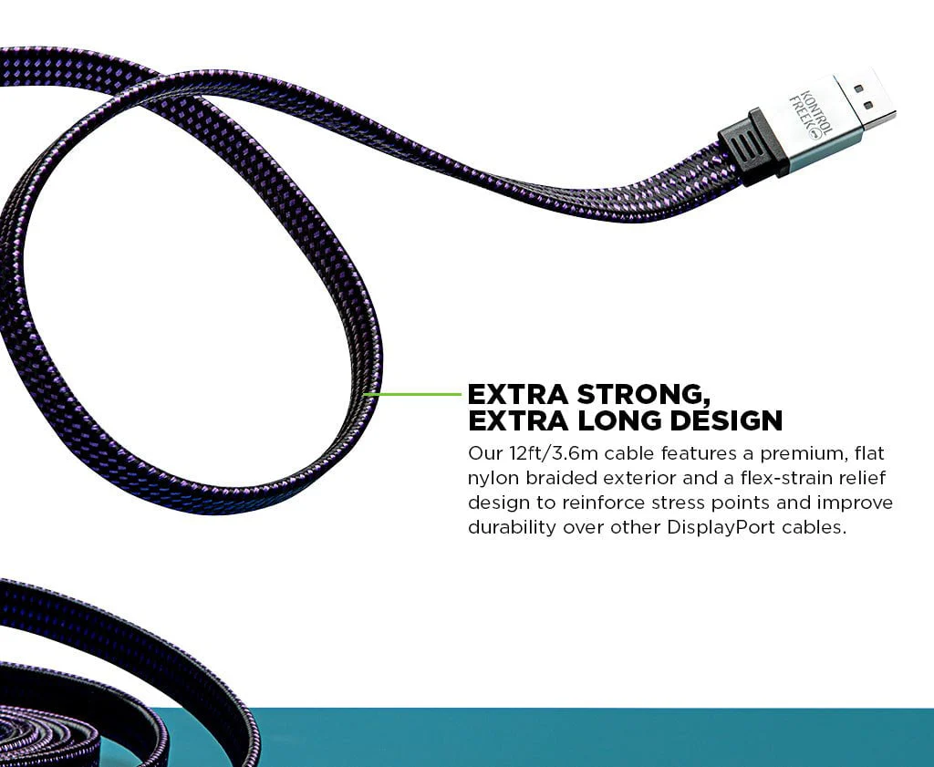 12' DisplayPort 1.4 Gaming Cable - Image 6