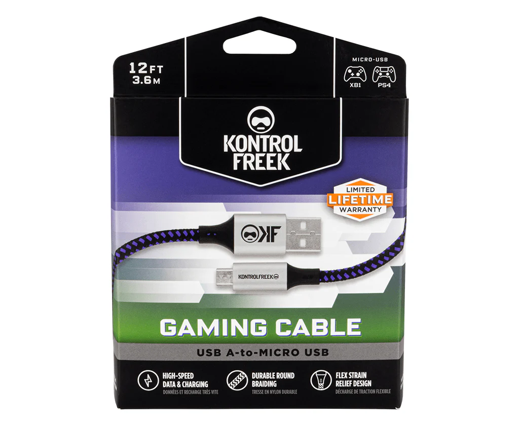12FT USB A-to-Micro Gaming Cable - Image 10